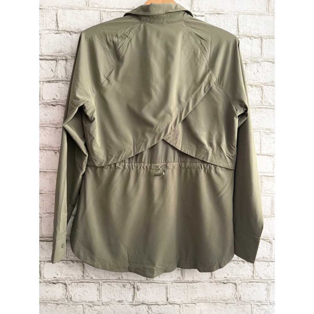 NWT Athleta Women’s North Star Shirt Olive Green Size Small - Picture 6 of 10